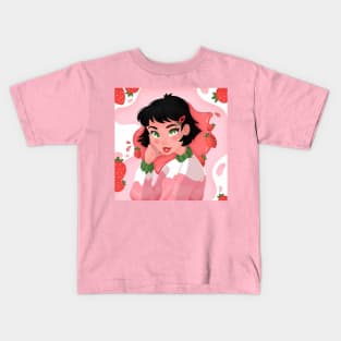 strawberry girl Kids T-Shirt